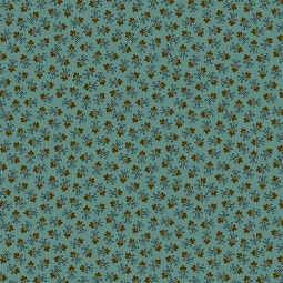 Tissu Jo Morton - Jamestown - Tulips indigo