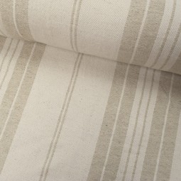 Tissu coton - Granville rayure lin