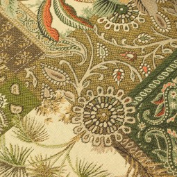 Tissu jacquard - Basmati vert