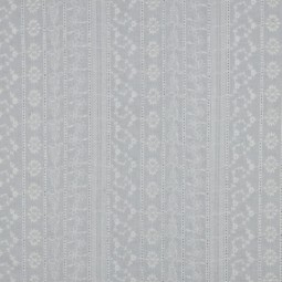 Tissu coton broderie - Blanc