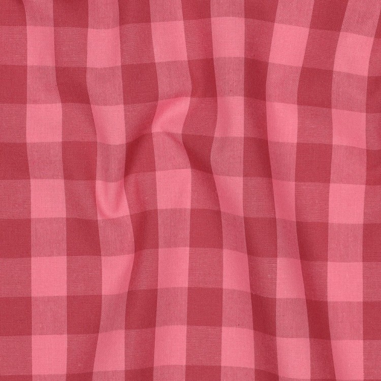 Tissu vichy - Vichy mauve et bordeaux