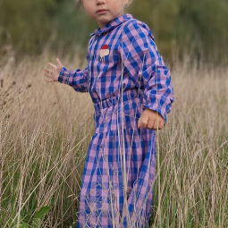 Tissu vichy - Vichy lavande et bleu