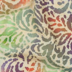 Tissu viscose - Batik corail