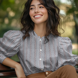 Tissu vichy - Vichy et rose