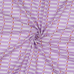 Tissu cotonnade - Indienne block print rose