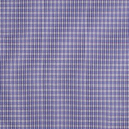 Tissu voile coton - Carreaux lavande fil brillant