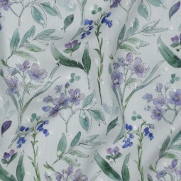 Tissu Viscose - Mylène plumetis blanc