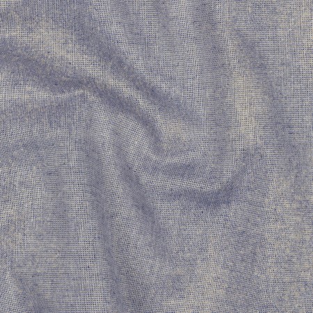 Tissu viscose lin - Bleu lurex