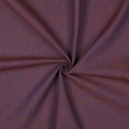 Tissu lin coton - Bleu marine