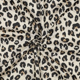 Tissu voile coton - Animal sable