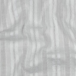 Tissu coton - Rayure ajourée