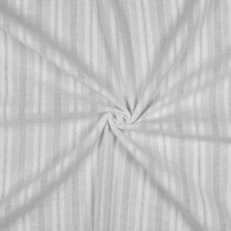 Tissu coton - Rayure ajourée