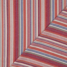 Tissu viscose lin - rayures multicolore
