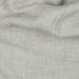 Tissu double gaze - Chiné écru