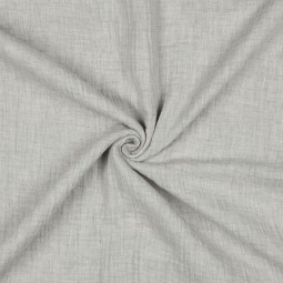 Tissu double gaze - Chiné écru