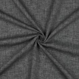 Tissu lin coton - Chevron noir