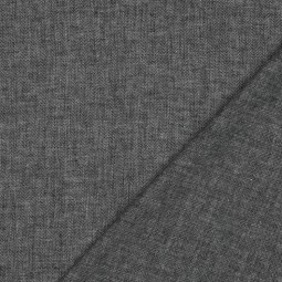 Tissu lin coton - Chevron noir