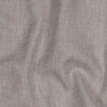 Tissu lin coton - Chevron beige