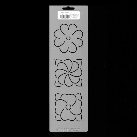 Stencil de patchwork - Small flower blocks
