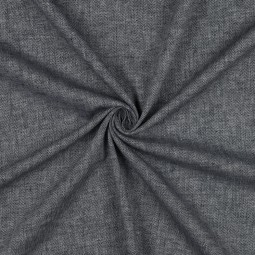 Tissu lin coton - Chevron marine