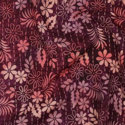 Tissu viscose - Batik cerise