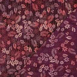 Tissu viscose - Batik cerise