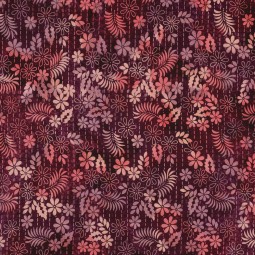 Tissu viscose - Batik cerise
