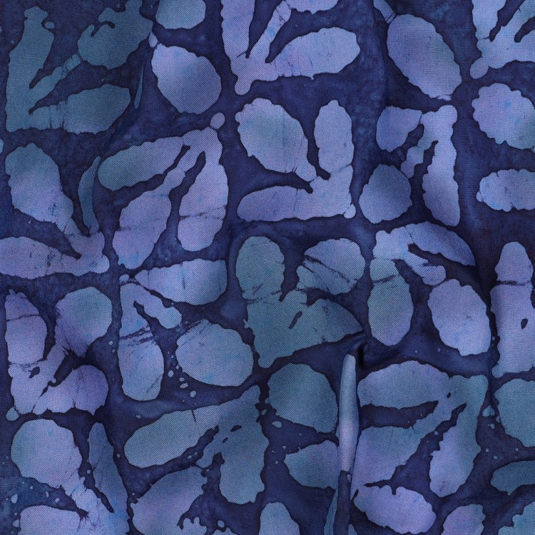Tissu viscose - Batik bleu marine