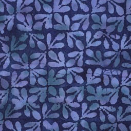 Tissu viscose - Batik bleu marine