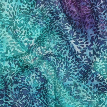 Tissu viscose - Batik Turquoise