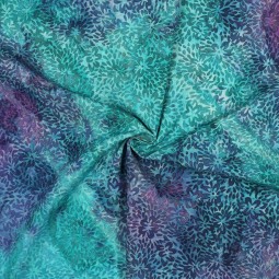 Tissu viscose - Batik Turquoise
