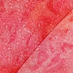 Tissu viscose - Batik Rouge