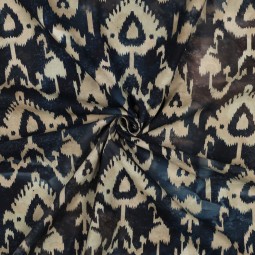 Tissu coton - Batik abstract marine