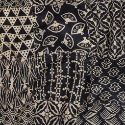 Tissu coton - Batik fusion marine