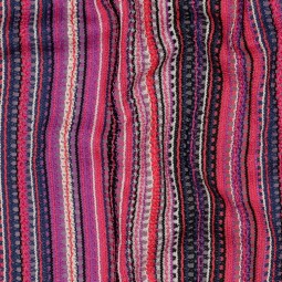 Tissu maille - Crocheté fuchsia