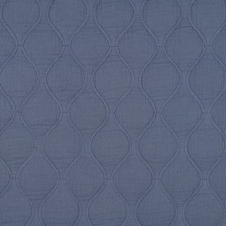 Tissu matelassé double gaze - Denim