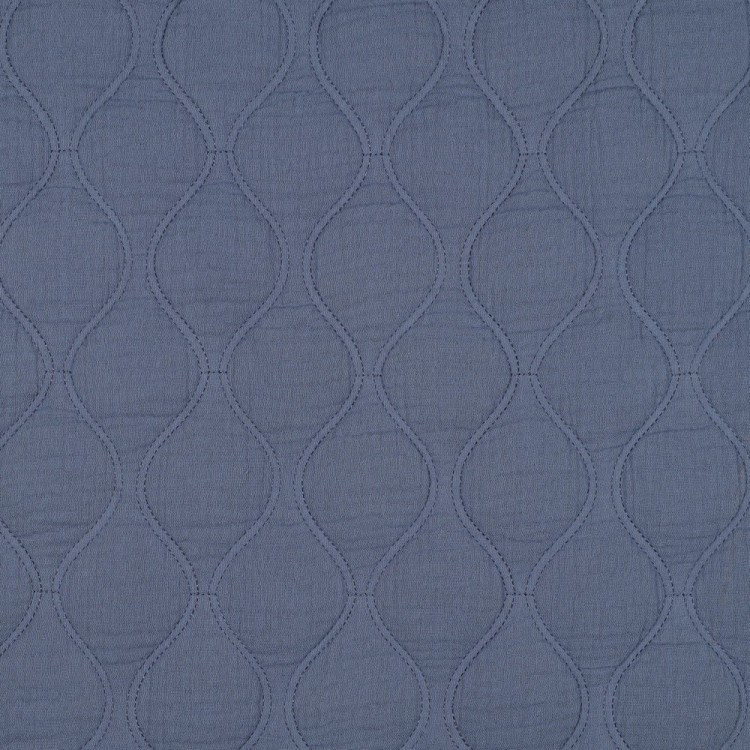 Tissu matelassé double gaze - Denim