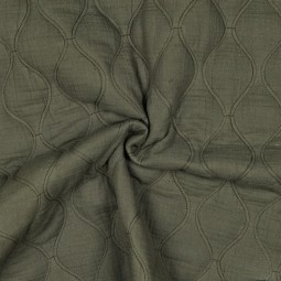 Tissu matelassé double gaze - Mousse
