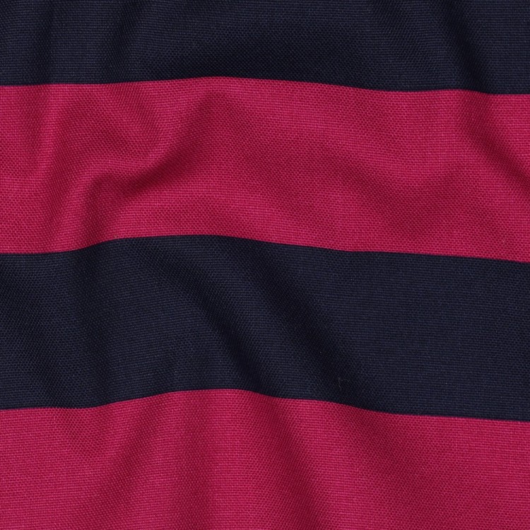 Tissu canvas - Rayures fuchsia marine