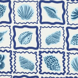 Tissu canvas - Coquillage blanc cassé