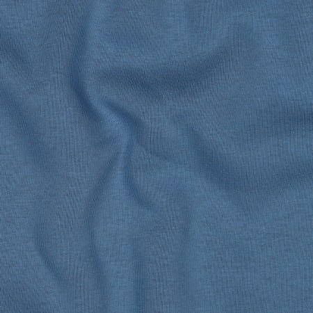 Tissu jersey sweat uni - Bleu