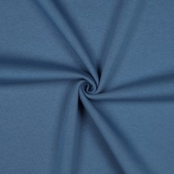 Tissu jersey sweat uni - Bleu