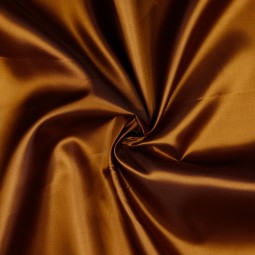 Tissu satin - Cognac