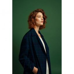 Tissu Tweed Light & Lush - Bleu marine