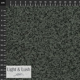 Tissu Lainage Light & Lush - Noir et blanc