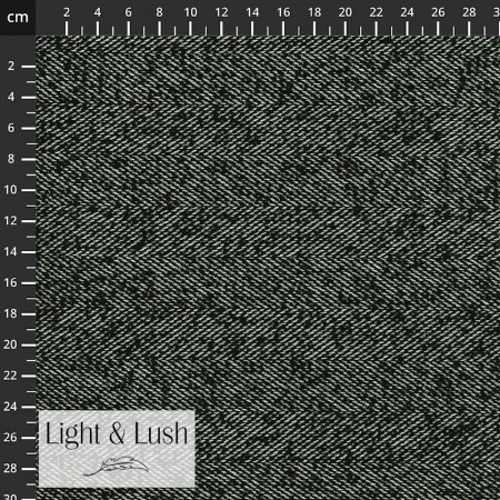 Tissu Lainage Light & Lush - Noir et blanc