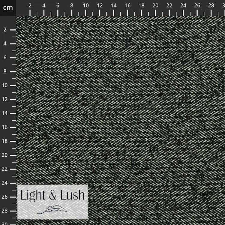 Tissu Lainage Light & Lush - Noir et blanc