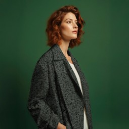 Tissu Lainage Light & Lush - Noir et blanc