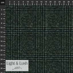 Tissu Lainage Light & Lush - Gris et noir