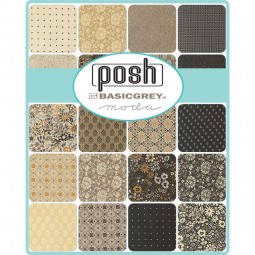 Charm pack - Posh Basic grey